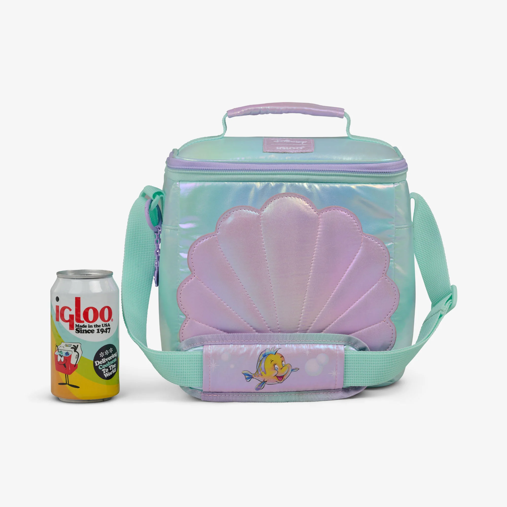 Disney The Little Mermaid Seashell Square Lunch Cooler Bag - Image 7