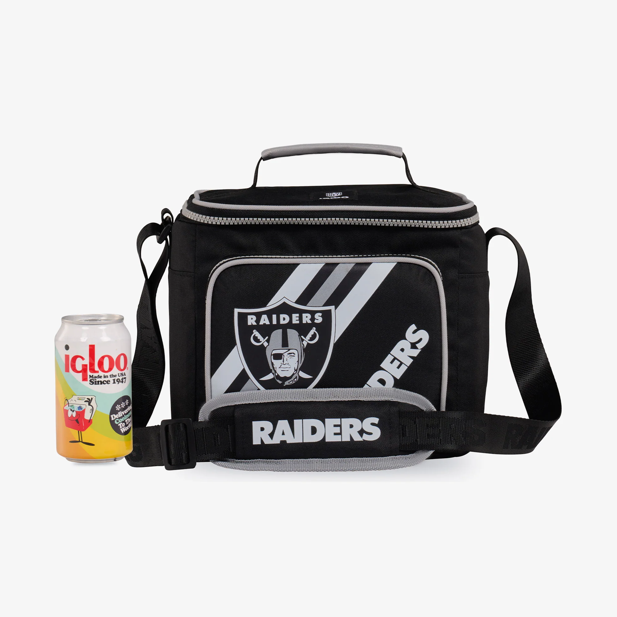 Las Vegas Raiders Square Lunch Cooler Bag - Image 5