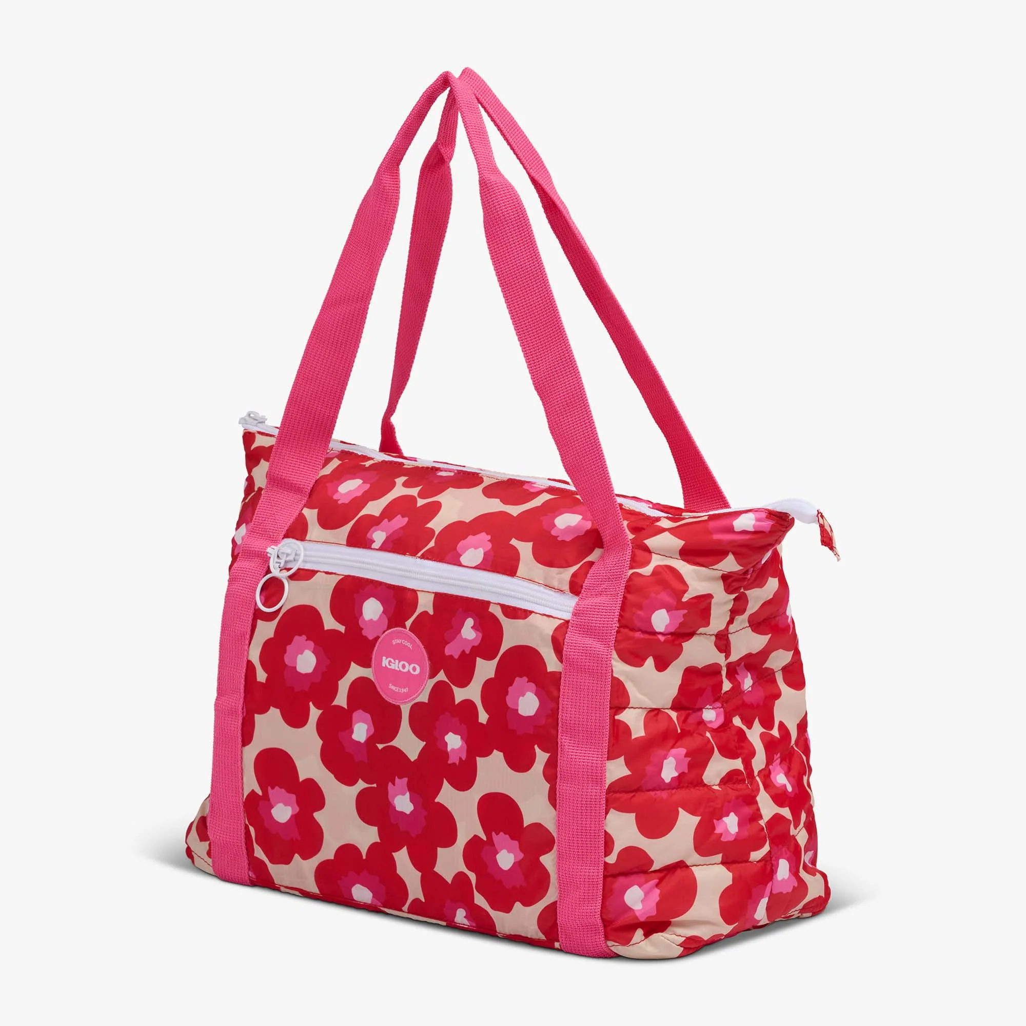 Retro Packable Puffer 20-Can Cooler Bag - Image 7